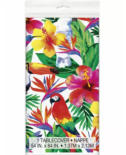 Palm Tropical Luau Plastic Tablecloth 137 x 213 cm