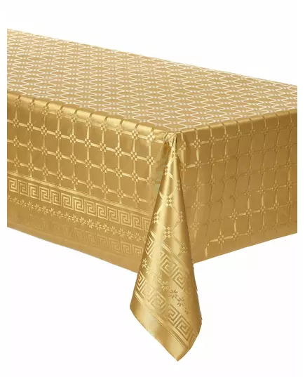 Gold damask paper roll tablecloth 6 m