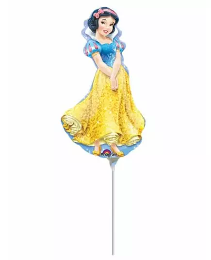 Liten Snøhvit folieballong 19 x 34 cm