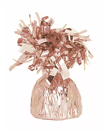 Metallic rose gold balloon weight