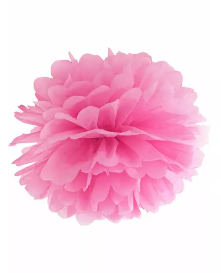 Fuchsia paper hanging pompom 35 cm