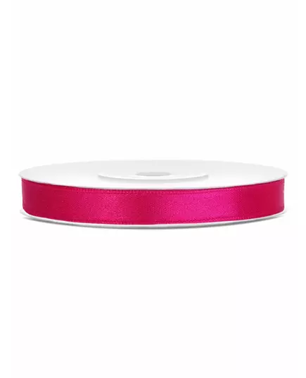 Fuchsia satin ribbon 0.6 cm x 25 m