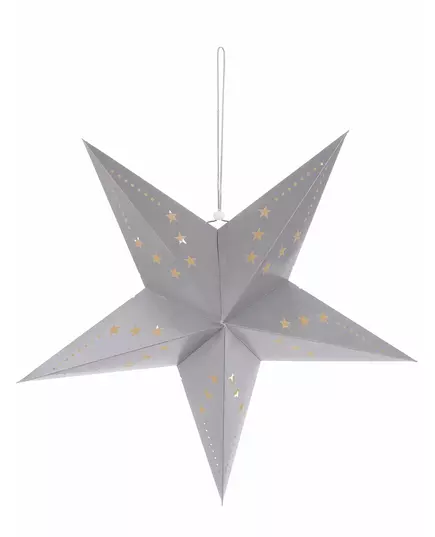 Grey star lantern 60 cm