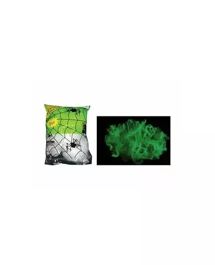 Selvlysende spindelvevdekorasjon 56g Halloween