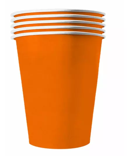 20 amerikanske oransje resirkulerbare pappkopper 53 cl