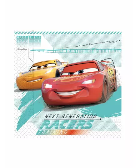 20 Cars 3 komposterbare papirservietter 33 x 33 cm