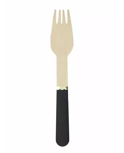 8 små svarte tregafler 15 cm