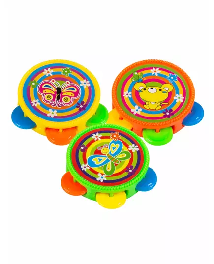 Piñata-tilbehør 3 flerfargede trommer 4,5 cm
