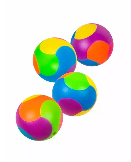 Piñata-tilbehør 4 flerfargede puslespillballer 3 cm