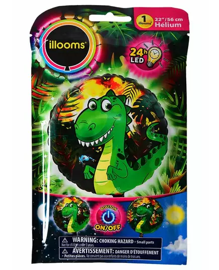 Illooms® LED dragon foil balloon 50 cm