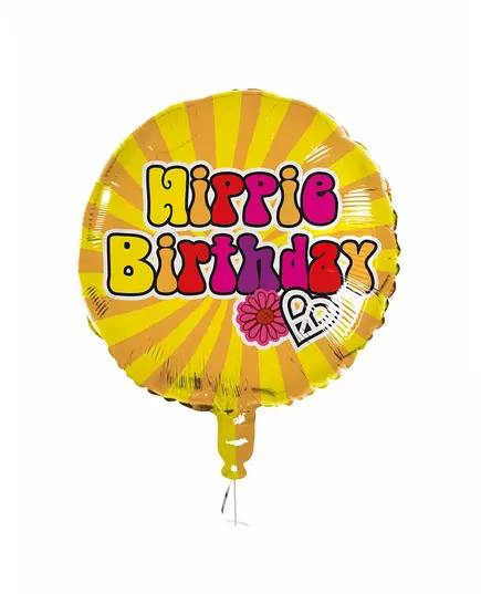 Hippie Bursdagsballong i aluminium 45 cm