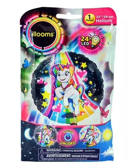 Illooms® LED unicorn foil balloon 50 cm
