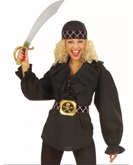 Women's black pirate shirt