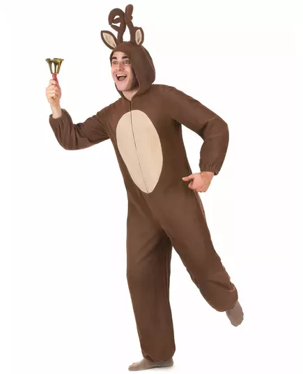 Herrejumpsuit med reinsdyrhette