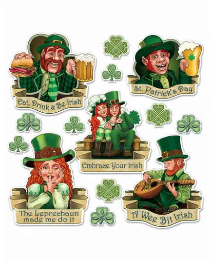 Saint Patrick's Day Cardboard Cutouts 8 to 37 cm