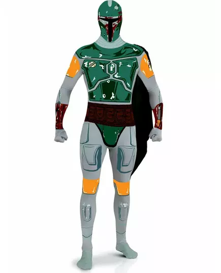 Boba Fett Star Wars Second Skin-kostyme til voksne, Størrelse: Medium