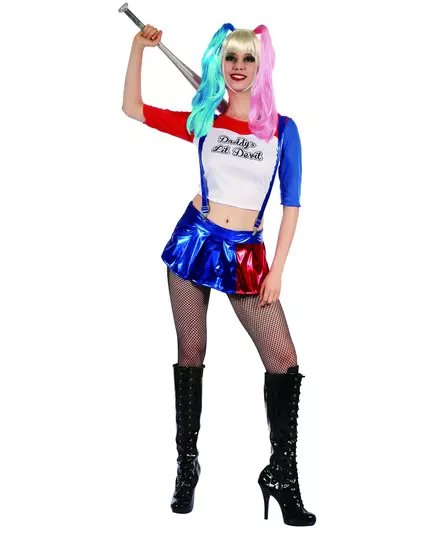 Devilish Harlequin Costume for Women, Size: Small