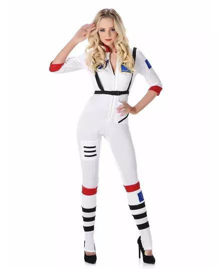 Sexy astronautkostyme for kvinner, Størrelse: Small