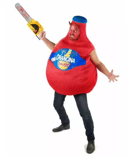 Rød orangina flaskekostyme