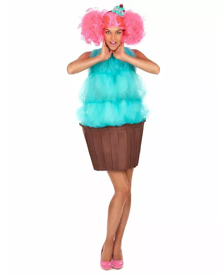 Turkis cupcake-kostyme for kvinner
