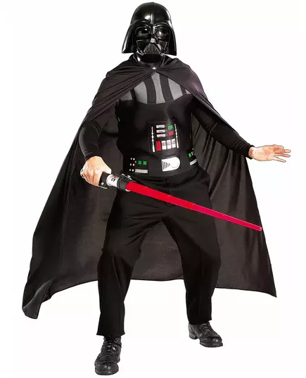 Star Wars Darth Vader-kostyme med lyssverd for voksne