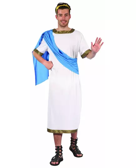 Blue Greek god costume for men
