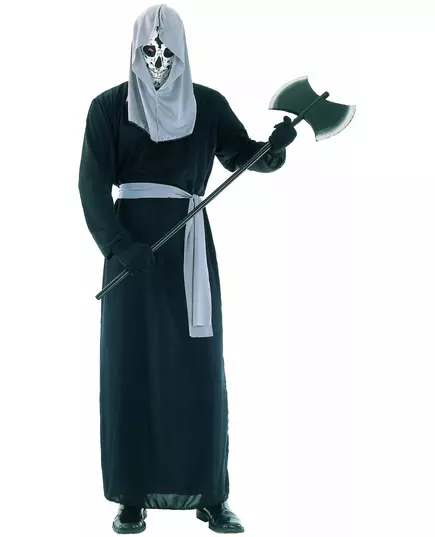 Skremmende Grim Reaper-kostyme til menn, Størrelse: Medium/Large