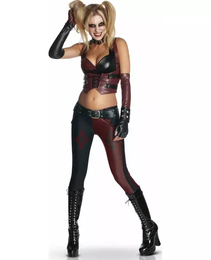 Harley Quinn Batman Arkham City Damekostyme, Størrelse: X-Small