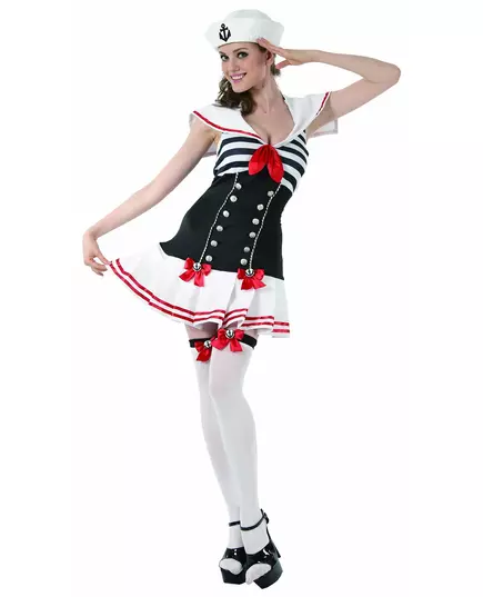 Black and white sailor costume for women