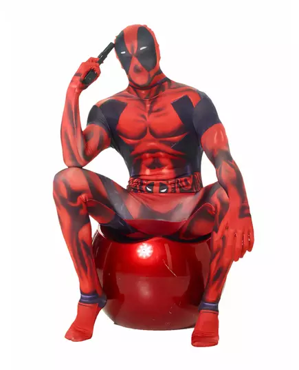 Klassisk Deadpool Morphsuit-kostyme for voksne, Størrelse: L(max 180 cm)
