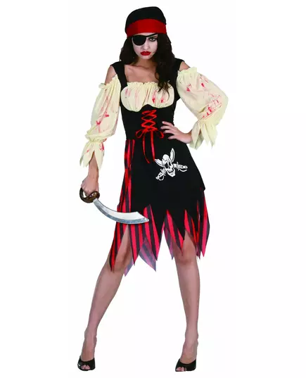 Halloween-kostyme for voksne, zombiepirater, kvinner