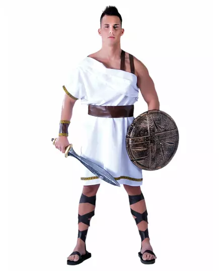 White Spartan costume for men, Size: Large (52-54)