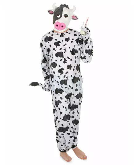 Cow costume with adult mask