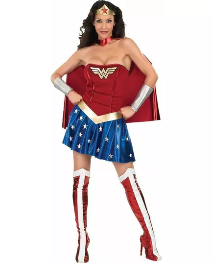 Klassisk Wonder Woman-kostyme for kvinner, Størrelse: X-Small