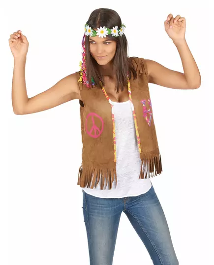 Hippievest for kvinner 55 cm