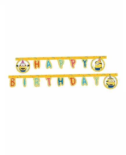 Gratulerer med dagen Minions papirgirlander 2 m
