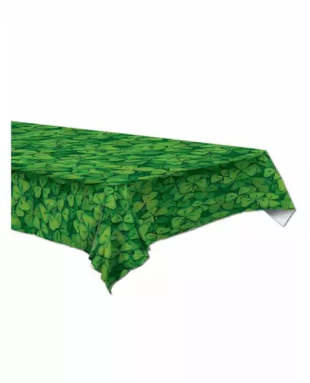 Grønn plastduk med kløver 137 x 274 cm