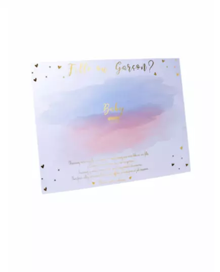 Spillpanel for jenter eller gutter med rosa og blå klistremerker 56 x 43 cm