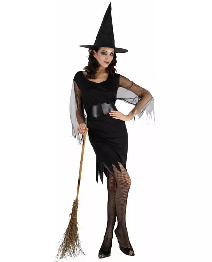 Women's Halloween tulle sleeve witch costume