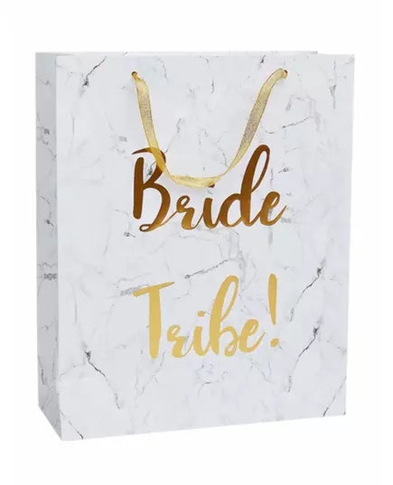 Bride Tribe EVJF marmor gavepose 32 x 25 cm