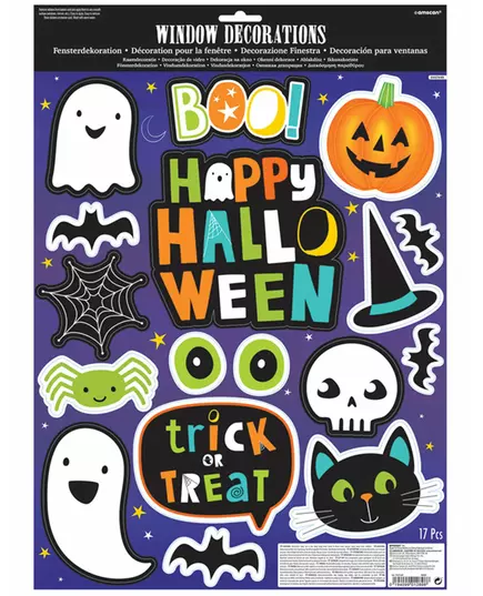 Halloween-venner vindusklistremerker