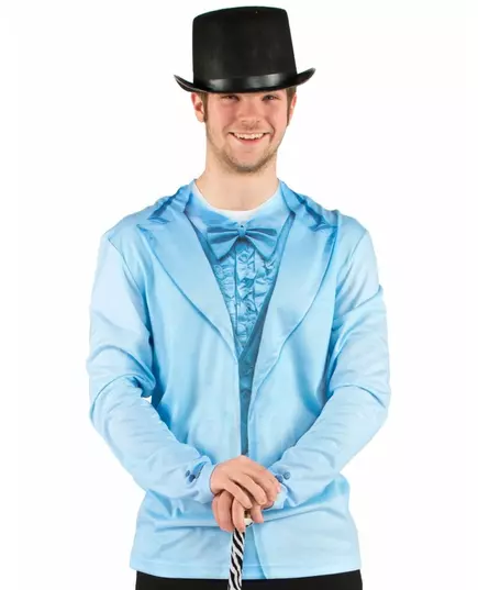 Adult blue costume print T-shirt