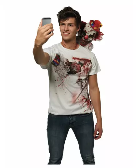 Adult Scary Clown Selfie T-Shirt