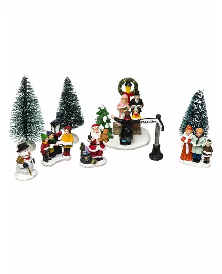 Christmas village, santons, Santa Claus choir
