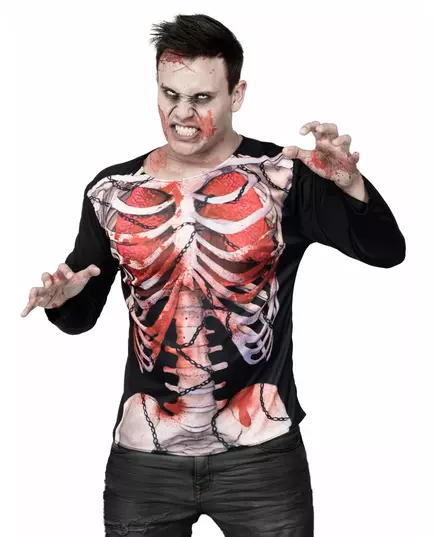 Halloween skeleton zombie t-shirt