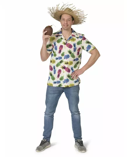 Herreskjorte med ananasmønster
