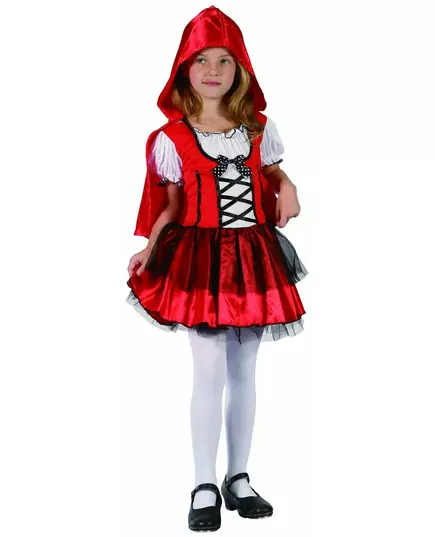 Rødhette-kostyme til jenter, Størrelse: 4–6 år (110–120 cm)