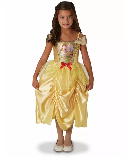 Klassisk paljett Belle-jentekostyme, Størrelse: 3–4 år(90–104 cm)