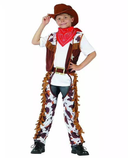 Cowboy-sheriffkostyme til gutter, Størrelse: 4–6 år (110–120 cm)