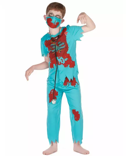 Zombie doctor costume for boys